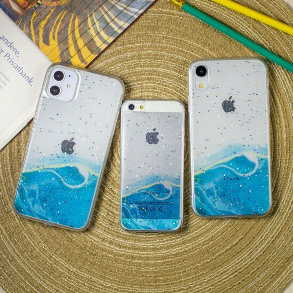 Силиконовый чехол Акварель для iPhone 12, 011856