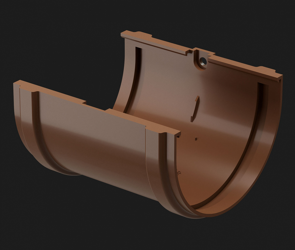 Döcke PREMIUM Соединитель желобов (Каштан)