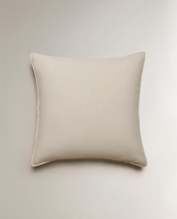Zara Home наволочка декоративная из льна, горчичный, 50x50 см
