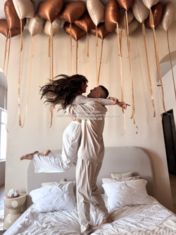 Набор сердец латте и шоколад