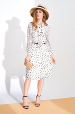 51120 Платье женское (принт "горох")