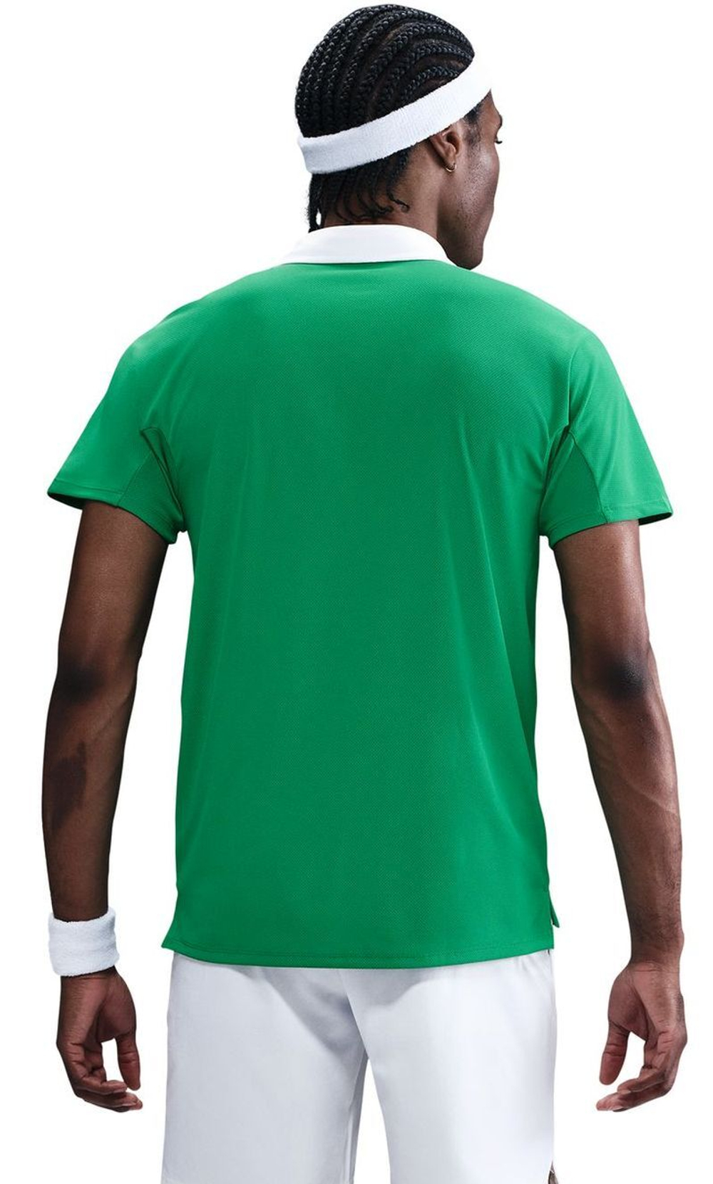 Мужское теннисное поло Nike Court RG Dri-FIT Advantage Slam Tennis - стадион зеленый/белый