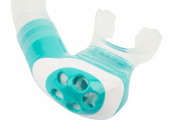 Трубка детская Sargan Максима юниор прозрачный/бирюзовый