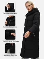 Пуховик зимний длинный с капюшоном