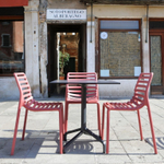 Стул пластиковый Nardi Doga Bistrot, марсала