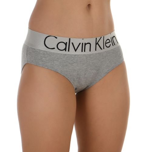 Женские трусы слипы серые меланж Calvin Klein