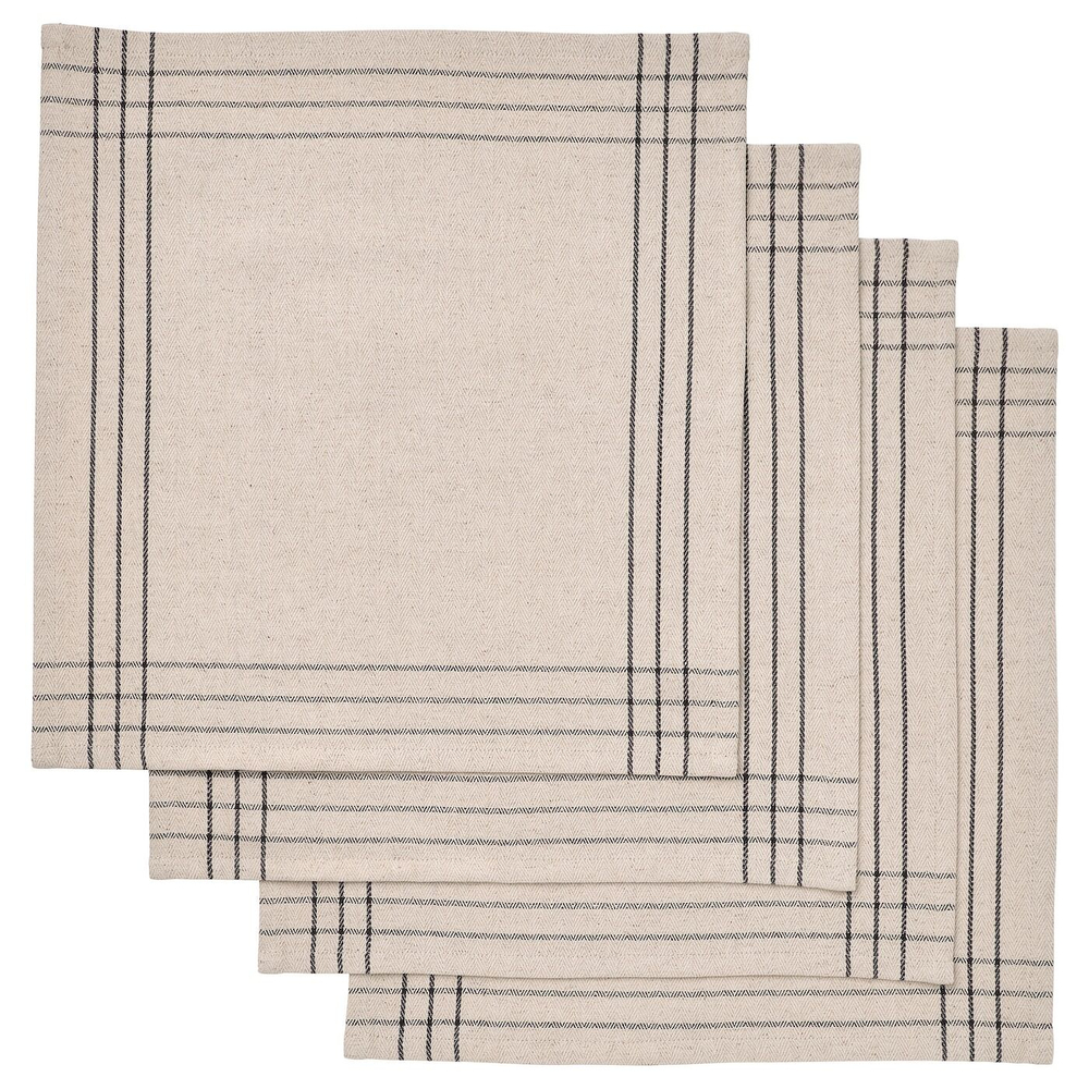 IKEA VÅRARV  (ИКЕА ВÅРАРВ)  -  Салфетка, темно-серый/натуральный, 35x35 см