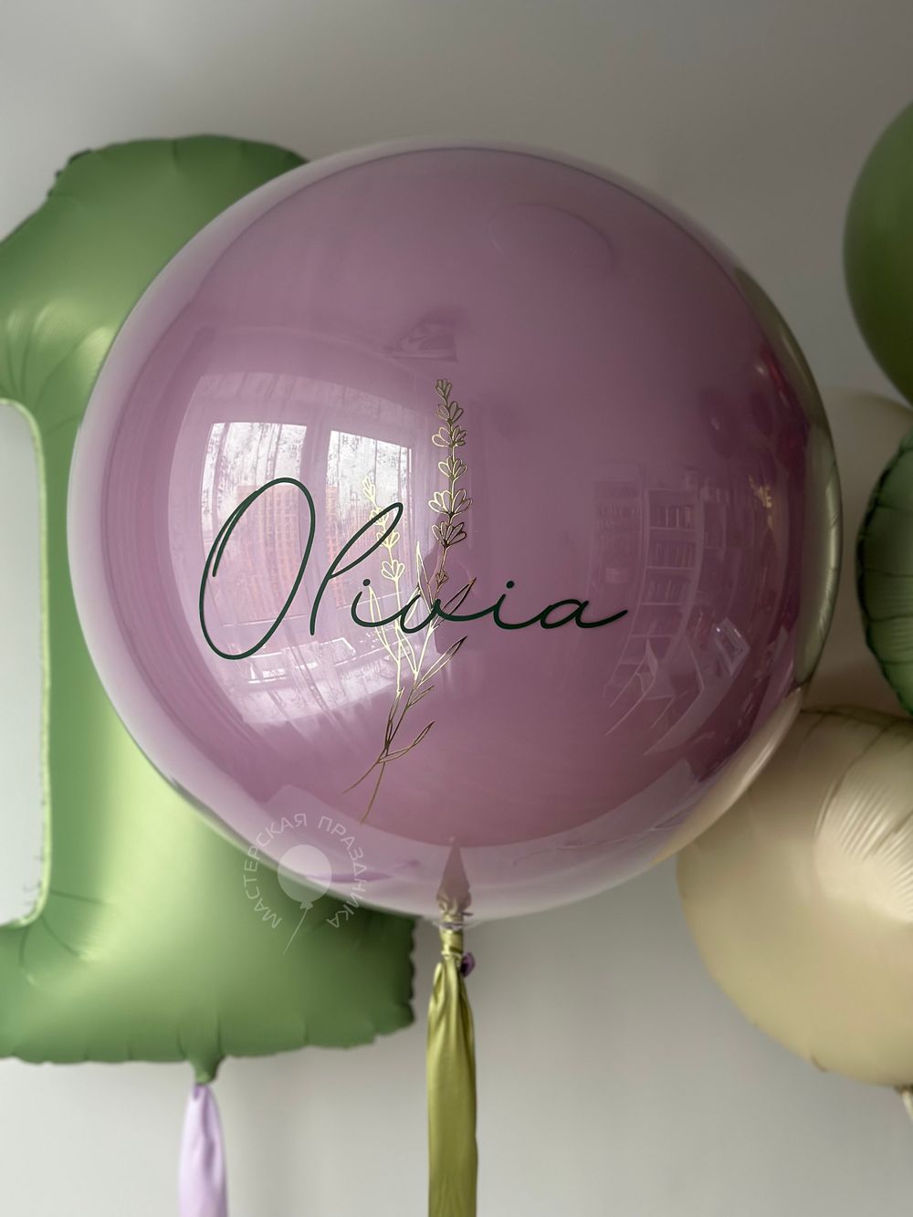 Воздушные шары для девочки на годик №8649  Изображение3