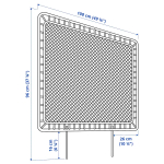 Каркас кровати с 1 изголовьем - IKEA VEVELSTAD, 200х90 см, белый, ВЕВЕЛСТАД ИКЕА