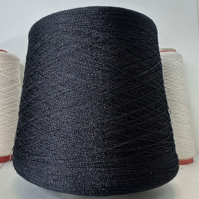 CRYSTAL - HF Schio Filati; 90% вискоза, 10% люрекс; 2600м/100гр; col. 9650 NERO; есть мал. бобинка 100гр.S718