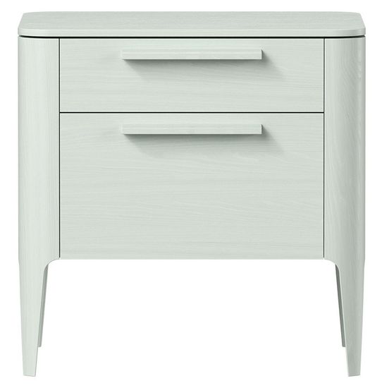 Тумба прикроватная Type oak 2 ящика ширина 50 см (белый)