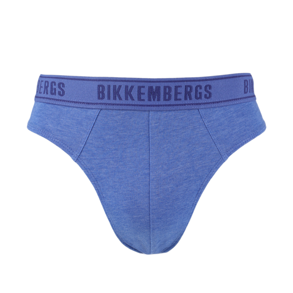 Мужские трусы брифы (синий) набор 2 в 1 Bikkembergs BKK1USP15BI