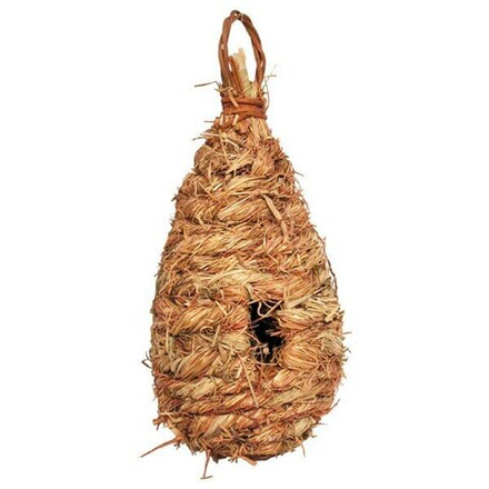 Гнездо-домик для птиц "Капля" из луговых трав