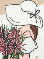 Набор кухонных полотенец Доляна Happiness, 35×60 см -4 шт., 100% хлопок, вафля 160 г/м²