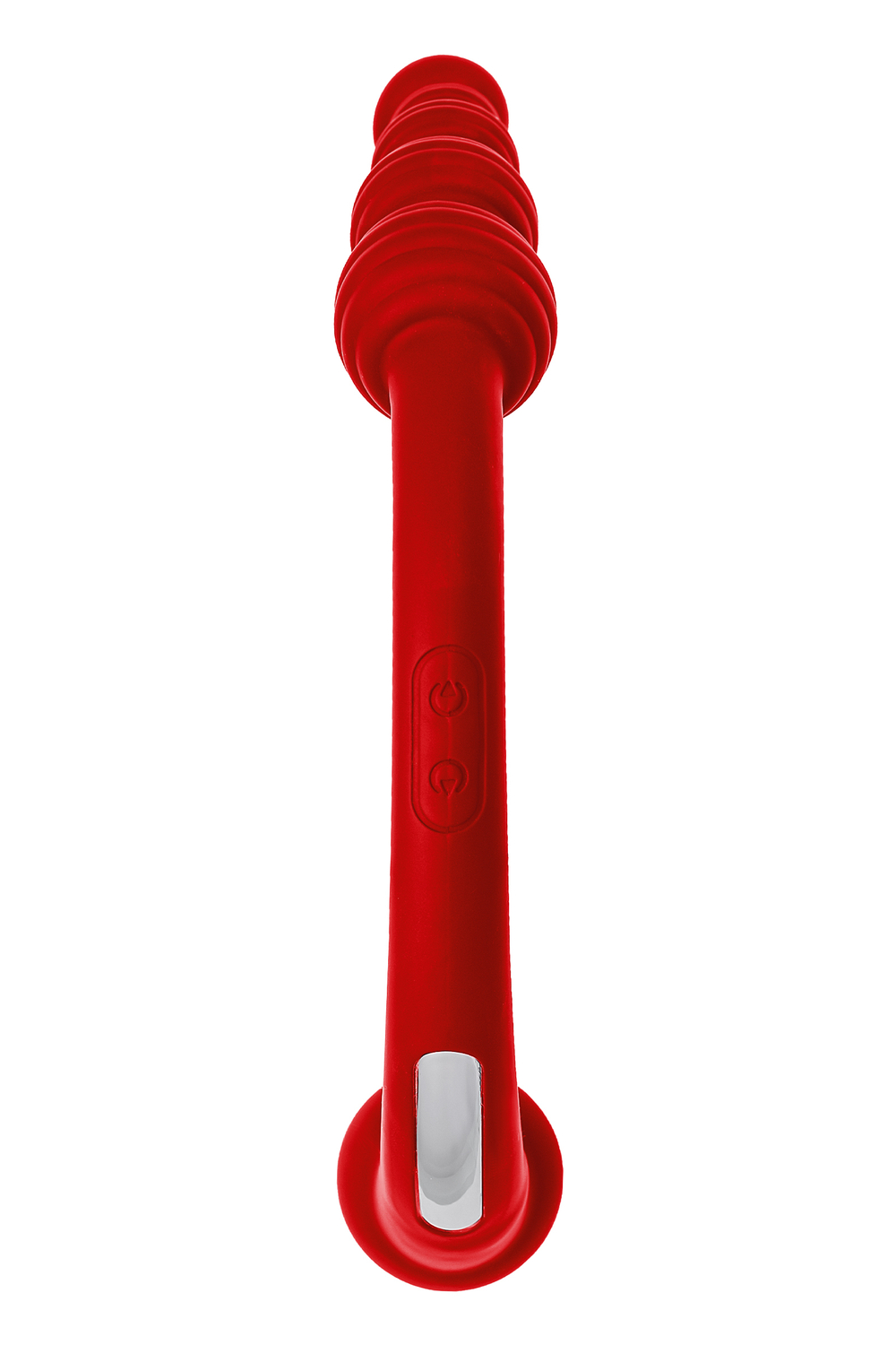 Двусторонний вибратор Black&Red by TOYFA, силикон, красный, 35 см