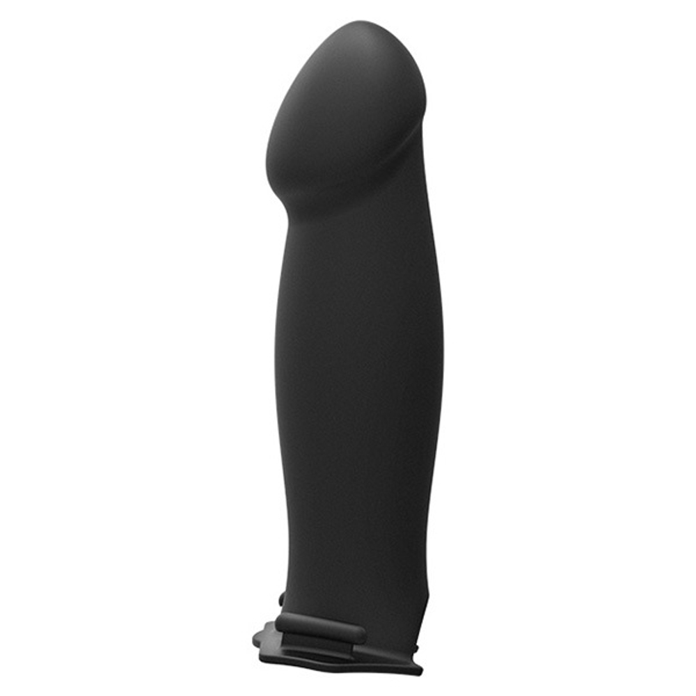 Мужской полый страпон 20,3см Doc Johnson Body Extensions BE Bold Black 800-08-BX
