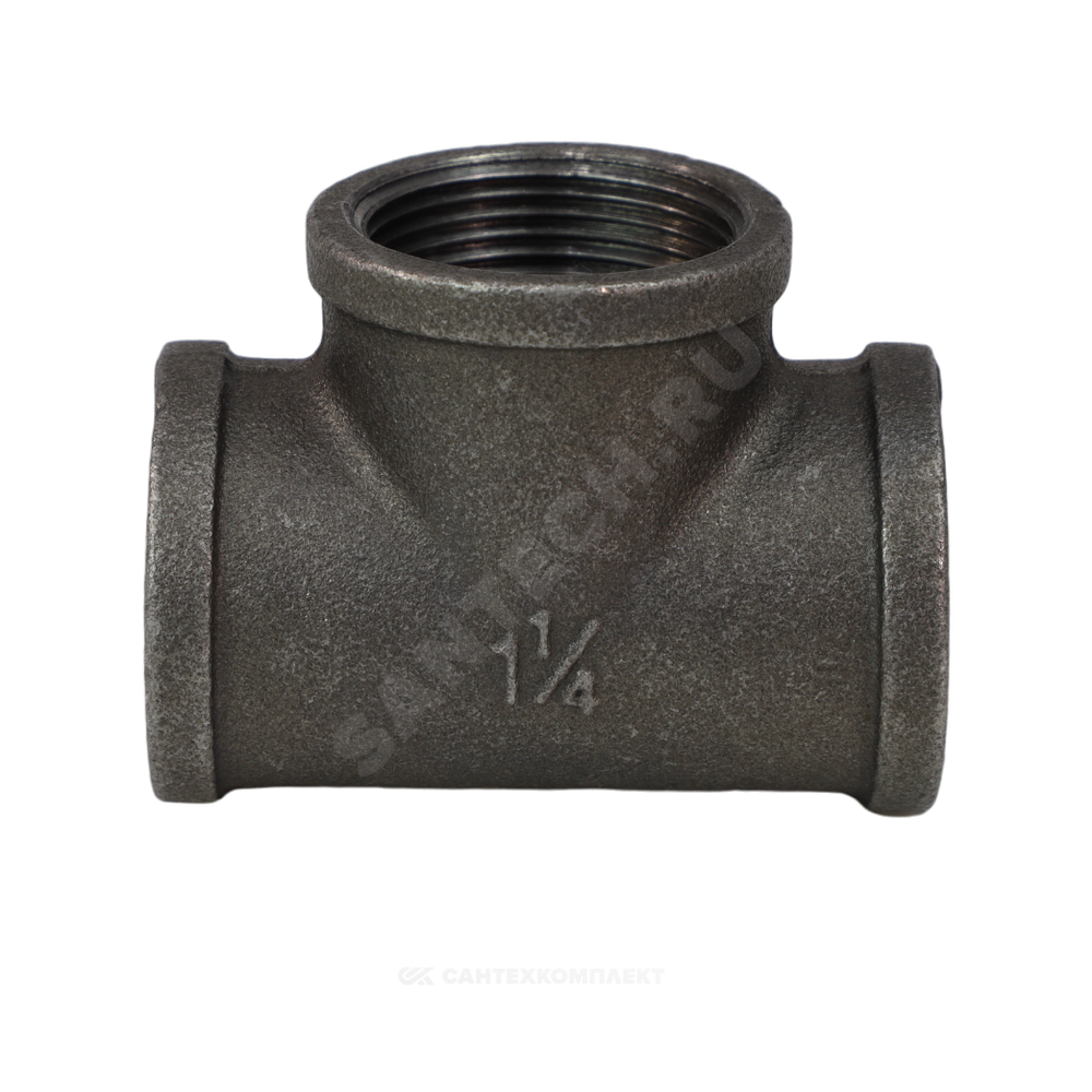 Тройник прямой чугун Ду 15 (1/2") ВР/ВР Fittex PLUS