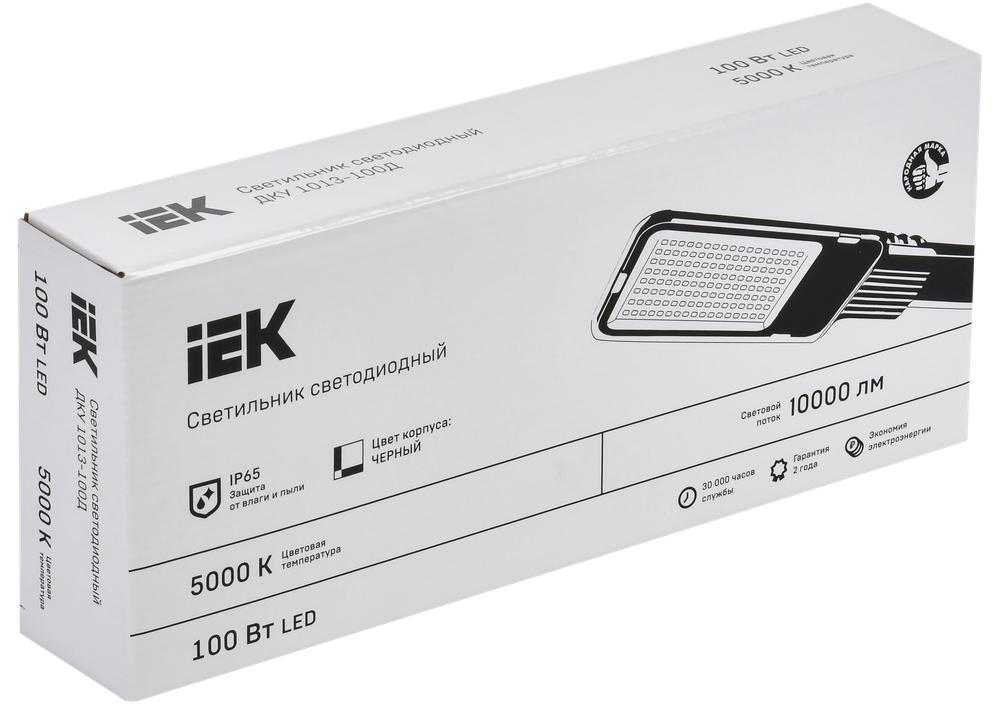 Светильник светодиодный консольный ДКУ 1013-100Д 5000К IP65 IEK
