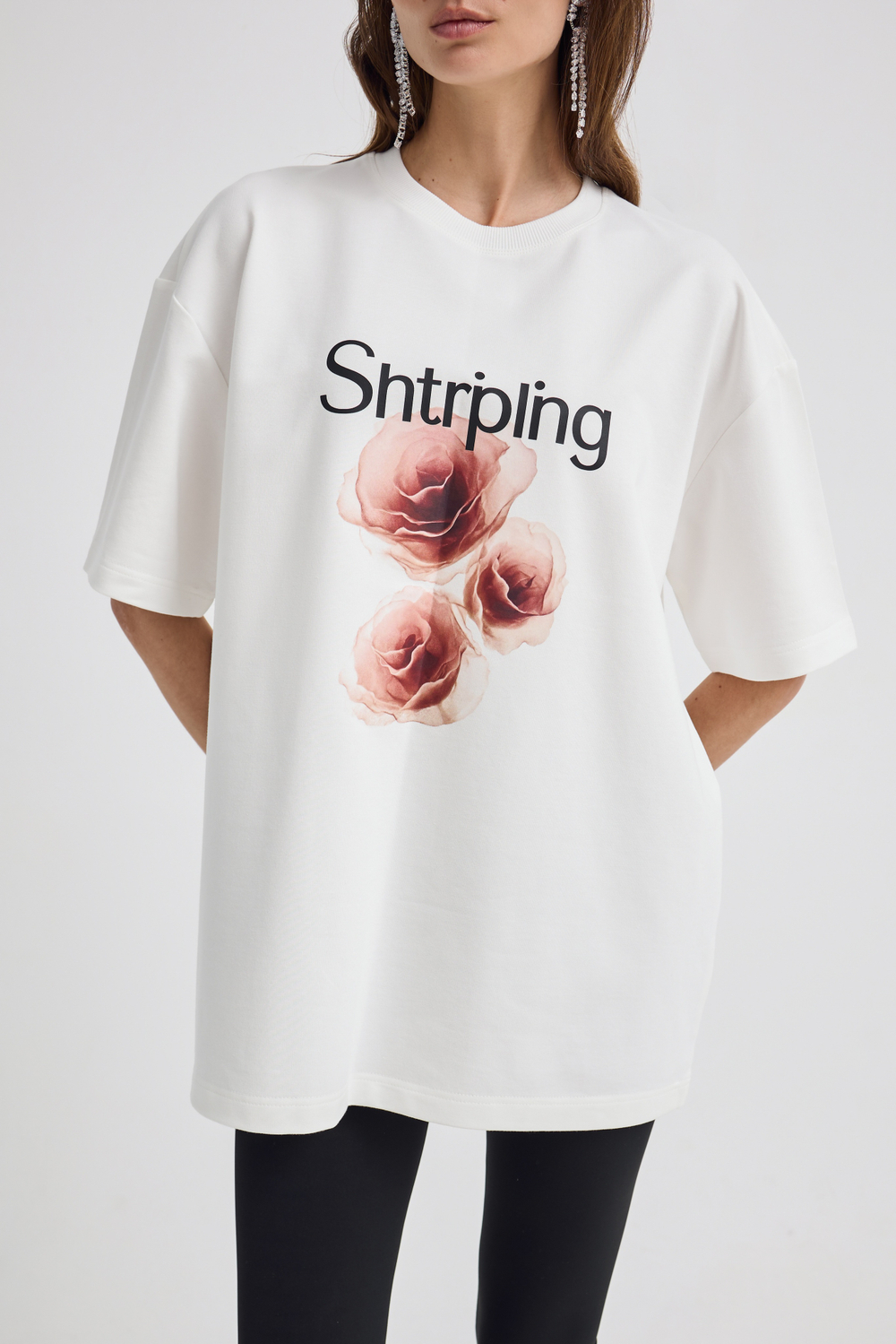 Футболка с розами