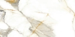 Керамогранит Alma Ceramica GFA114CLR04L Calacatta Oro 114x57 бежевый / белый лаппатированный под мрамор