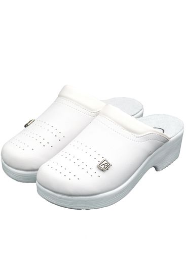 503 | "Anna" Женские медицинские сабо (белый перфорация)