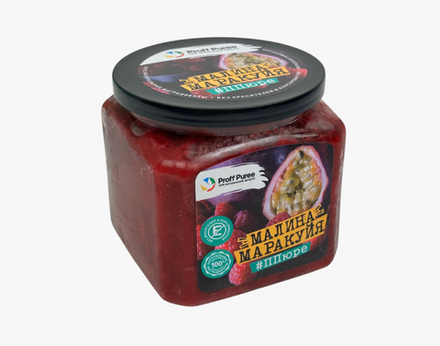 ПЮРЕ Proff Puree Микс малина-маракуйа 10% сахара (Банка 500гр)