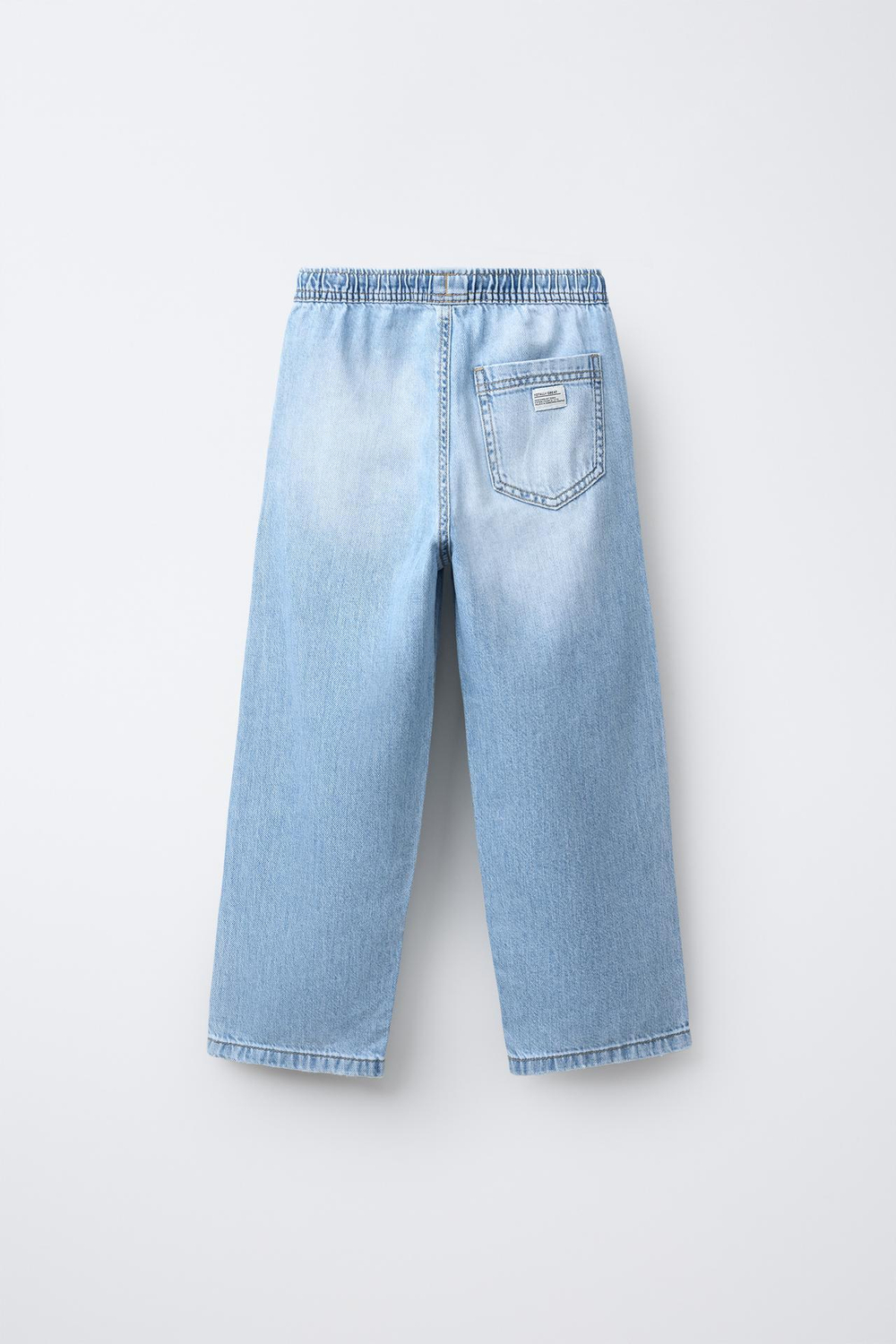 ZARA ПРЯМЫЕ СВОБОДНЫЕ ДЖИНСЫ, ВЫЦВЕТШИЙ СИНИЙ