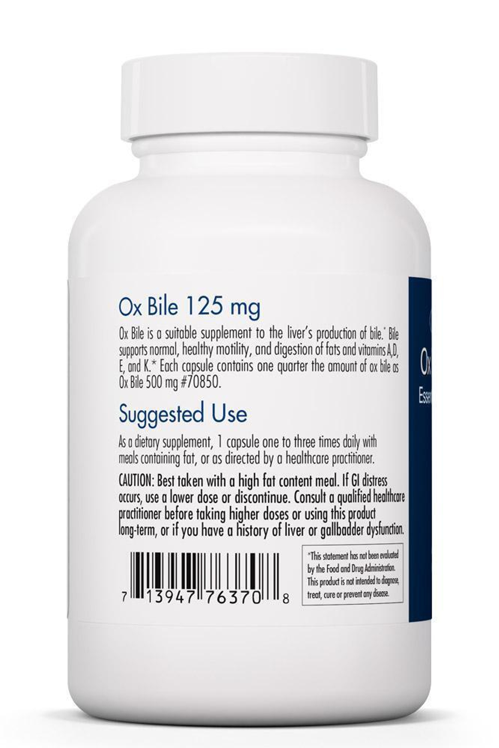 Ox Bile 125 мг 180 капсул Allergy Research Group