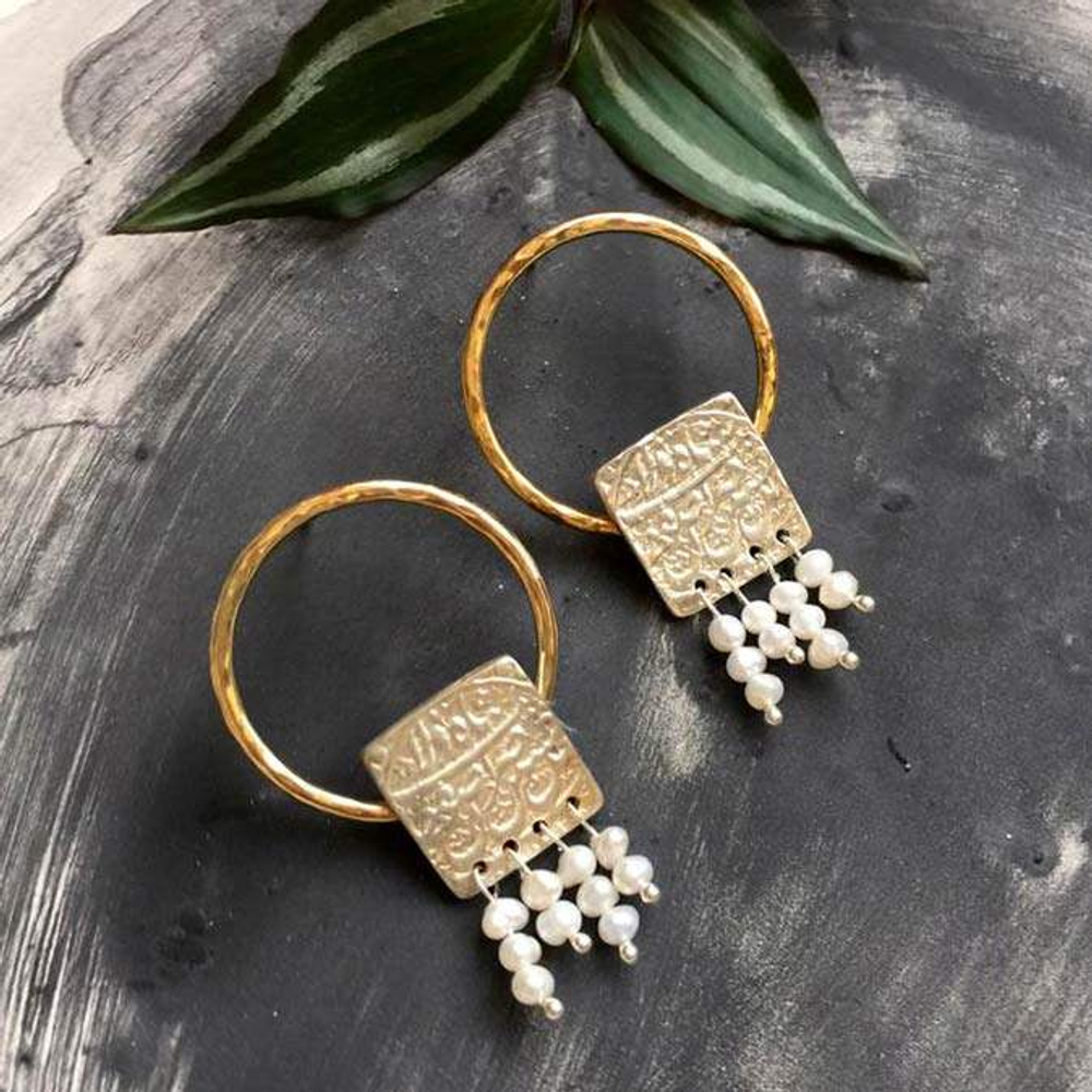 Серебряные серьги с жемчугом Arte Delbar 20220537 Иран