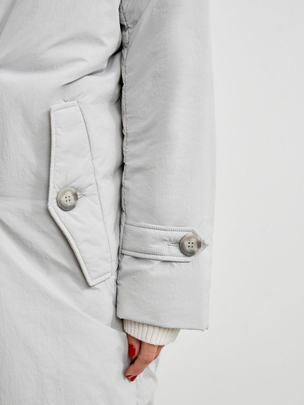 Облегчённый пуховик VANESSA, светло-серый