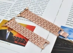 Браслет-ремешок для Apple Watch металический со стразами(38\40\41) rose gold