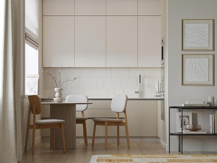 Стул с обивкой LATITUDE Saga, рогожка, бежевый