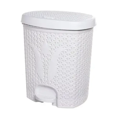 Ведро для мусора с педалью»Плетенка»11л (Ар-Пласт)