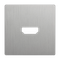Накладка Werkel для розетки HDMI серебряный рифленый WL09-HDMI-CP 4690389128318