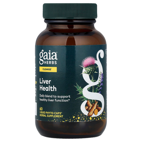 Gaia Herbs, здоровье печени, 60 капсул Phyto-Caps®