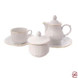 Чайный сервиз на 6 персон Bernadotte Белый узор 22 предмета