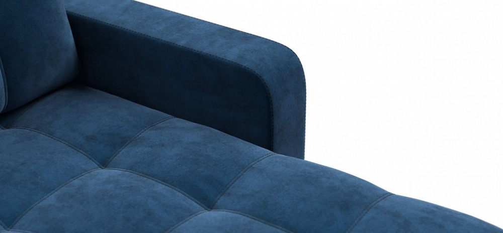 Угловой диван Денди Велюр Монолит синий