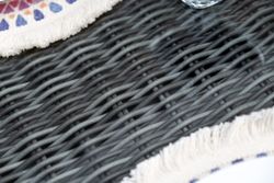 "Амароне" обеденная группа из искусственного ротанга на 6 персон, цвет графит