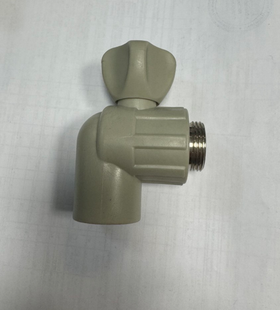 Шаровый кран угловой Политэк 25x1/2 без муфты
