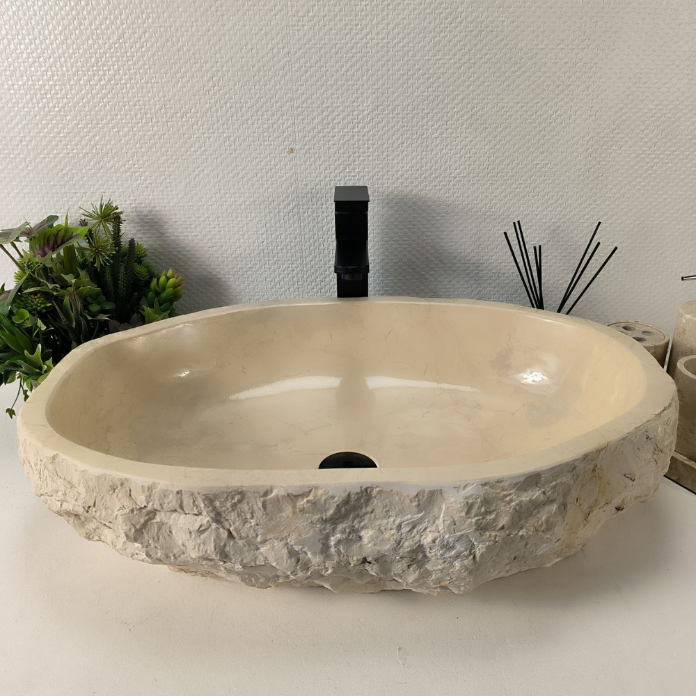Раковина из мрамора Erozy Cream EM-64947 64*43*16 0880