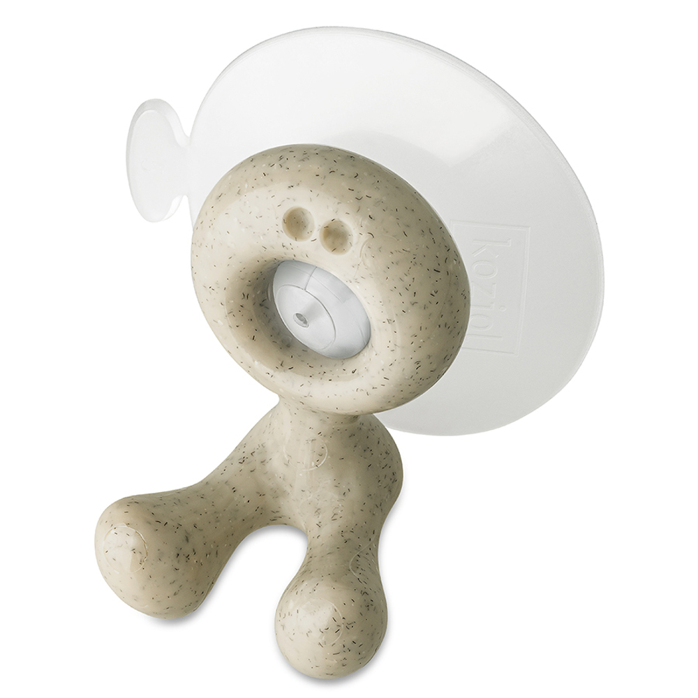 Держатель для зубной щетки на присоске tommy, organic, песочный