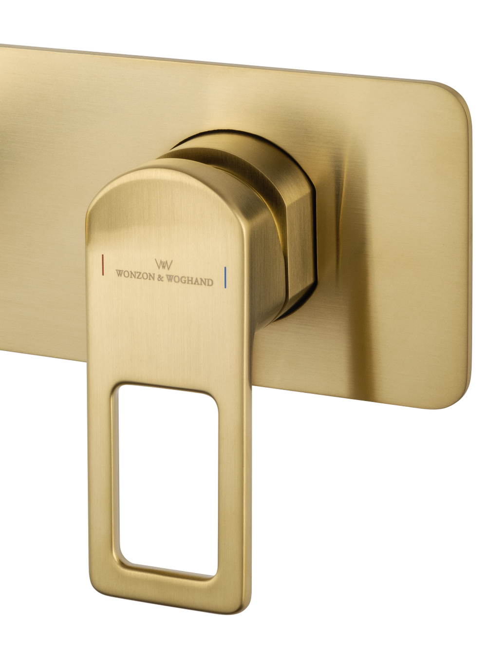 Смеситель для раковины встраиваемый WONZON & WOGHAND FRAME, Брашированное золото (WW-88869010-BG)