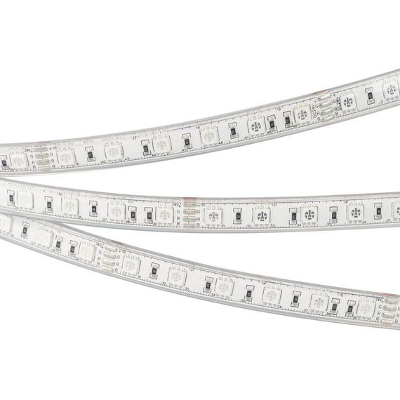 Светодиодная влагозащищенная лента Arlight 14,4W/m 60LED/m 5060SMD разноцветный 5M 029515