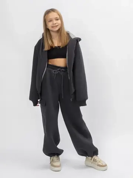 Брюки широкие теплые с начесом