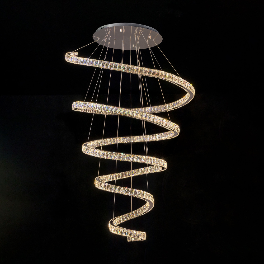 Eletto Olimpia EL330P140 LED Люстра хрустальная с пультом Хром