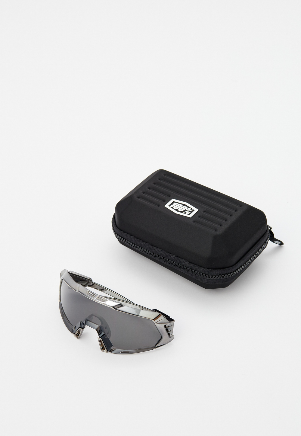 Спортивные очки 100% KORBIN X Gloss Black Chrome - HiPER Silver Mirror Lens