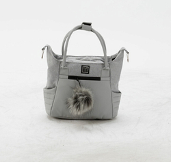 Детская коляска Adamex Porto Retro 2 в 1 PO-PS11 (СВ.СЕРЫЙ+СВ.СЕРАЯ КОЖА)