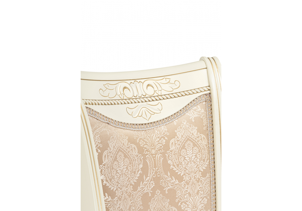 Стул деревянный Woodville Mariano линур блекл комби, слоновая кость