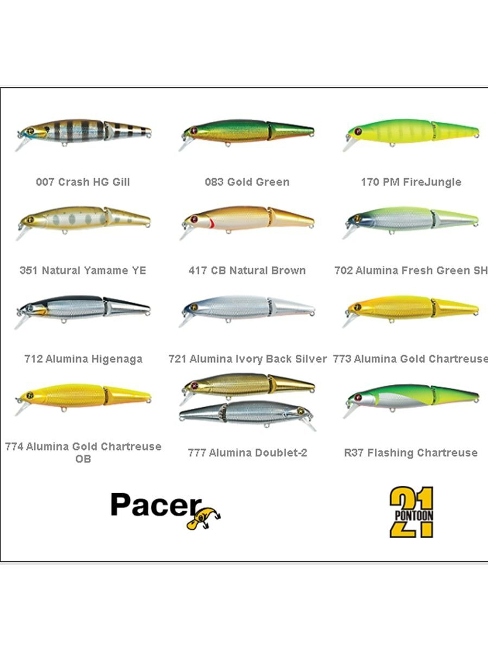 Воблер Pacer 90JF-SR 774 90мм 10.5 гр 0.6-1.2 м.