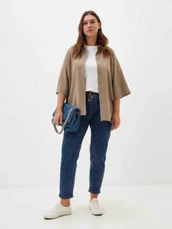 Джинсы на резинке больших размеров